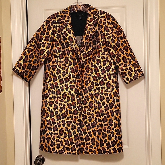 NWT St. John leopard print blazer, size 4 - Picture 1 of 6